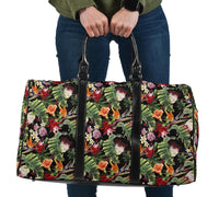 Hawaii Tropical Flowers Watercolor. Hawaii Travel Bag Travel Bag One size Black - Polynesian Pride