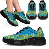Tuvalu Chunky Sneakers - Polynesian Chief Flag Version - Polynesian Pride