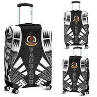 Vanuatu Luggage Cover - Polynesian Tattoo Black Black - Polynesian Pride