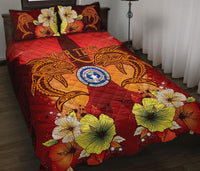 Northern Mariana Islands Custom Personalised Quilt Bed Sets - Tribal Tuna Fish - Polynesian Pride