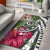 Hawaii Polynesian Turtle Tropical Hibiscus Plumeria Rug - Gray Gray - Polynesian Pride