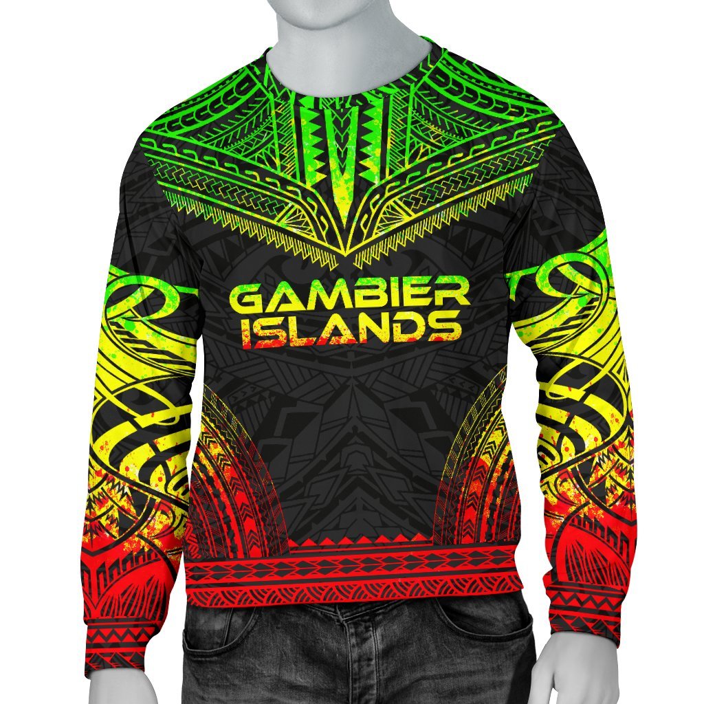 Gambier Islands Sweater - Polynesian Chief Reggae Version Unisex Reggae - Polynesian Pride