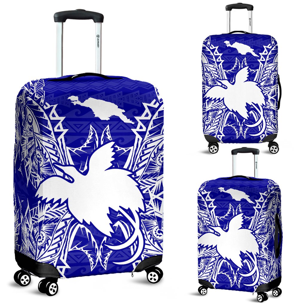 Papua New Guinea Polynesian Luggage Covers Map Blue Blue - Polynesian Pride