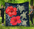 Hawaii Deep Blue Hibiscus Turtle Premium Quilt - AH - Mike Style Blue - Polynesian Pride