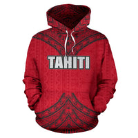 Tahiti All Over Hoodie Polynesian Royal Style - Polynesian Pride