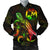 Tonga Polynesian Men's Bomber Jacket - Turtle With Blooming Hibiscus Reggae Reggae - Polynesian Pride