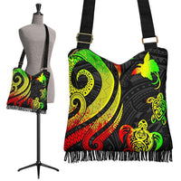 Papua New Guinea Boho Handbag - Reggae Tentacle Turtle Boho Handbag One Size Reggae - Polynesian Pride