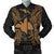 Papua New Guinea Polynesian Men's Bomber Jacket Map Gold Gold - Polynesian Pride