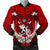 Tonga Polynesian Coconut Men's Bomber Jacket Red - Polynesian Pride