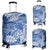 Polynesian Luggage Cover 06 Blue-White - Polynesian Pride