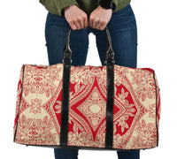 Polynesian Plumeria Mix Turquoise Black Hawaii Travel Bag Travel Bag One size Turquoise - Polynesian Pride