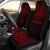 Guam Car Seat Cover - Guam Coat Of Arms Polynesian Chief Tattoo Red Version Universal Fit Red - Polynesian Pride