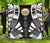 Hawaii Premium Quilt - Hawaii Seal Polynesian White Tattoo (Black) Black - Polynesian Pride