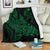 Shark Polynesian Blanket - Polynesian Tattoo Green - Polynesian Pride