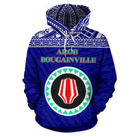 Bougainville All Over Hoodie Custom Style - Polynesian Pride