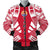 Tahiti Men Bomber Jackets - Polynesian Tattoo Flag White - Polynesian Pride