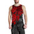 Tonga Polynesian Men's Tank Top - Red Turtle - Polynesian Pride