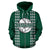 Polynesian Hawaii Zip up Hoodie Volleyball Hawaiian Pattern Green - Polynesian Pride