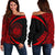 Hawaii Polynesian Women's Off Shoulder Sweater 08 White - Polynesian Pride