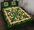 Hawaiian Quilt Bed Set Royal Pattern - Emerald Green - Polynesian Pride