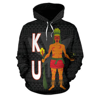 Polynesian Hawaii Hoodie Ku Hawaiian God of the Myths nd Legends - Polynesian Pride