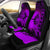 Guam Car Seat Covers - Guam Coat Of Arms Hibiscus And Wave Purple - K6 - Polynesian Pride