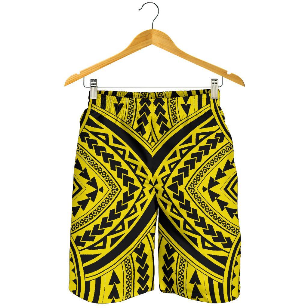 Polynesian Tradition Yellow Men's Short - Polynesian Pride