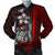 Chuuk Micronesian Men's Bomber Jackets Red - Turtle With Hook Red - Polynesian Pride