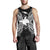 Papua New Guinea Polynesian Men Tank Top Map Black Black - Polynesian Pride