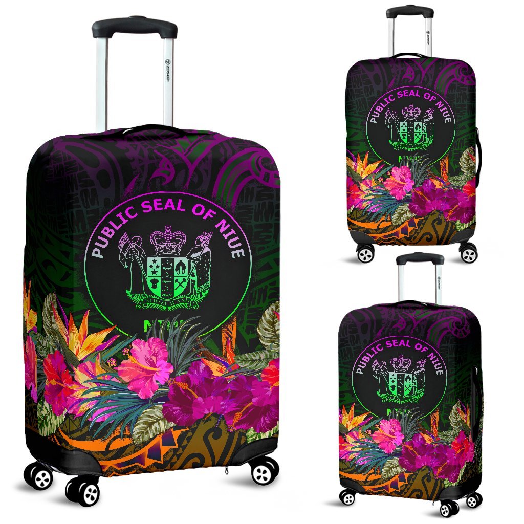 Niue Polynesian Luggage Covers - Summer Hibiscus - Polynesian Pride
