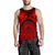 Polynesian Men's Tank Top, Maui Tattoo Polynesian Patterns (Red) - Polynesian Pride