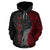 Tahiti Polynesian Hoodie Coconut Tree Red - Polynesian Pride