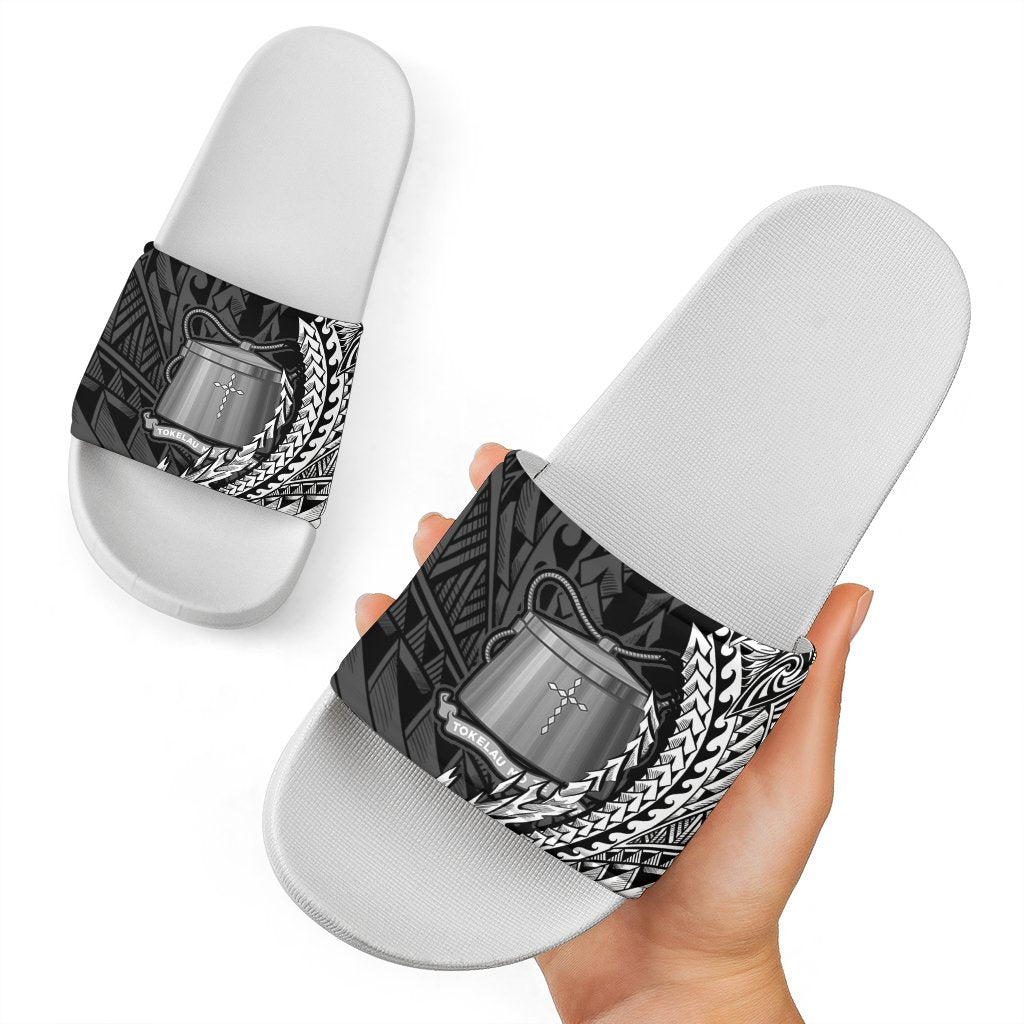 Tokelau Slide Sandals - Wings Style White - Polynesian Pride