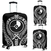 Yap Luggage Cover - Micronesian Tribal Black - Polynesian Pride