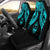Guam Polynesian Car Seat Covers Pride Seal And Hibiscus Neon Blue Universal Fit Blue - Polynesian Pride