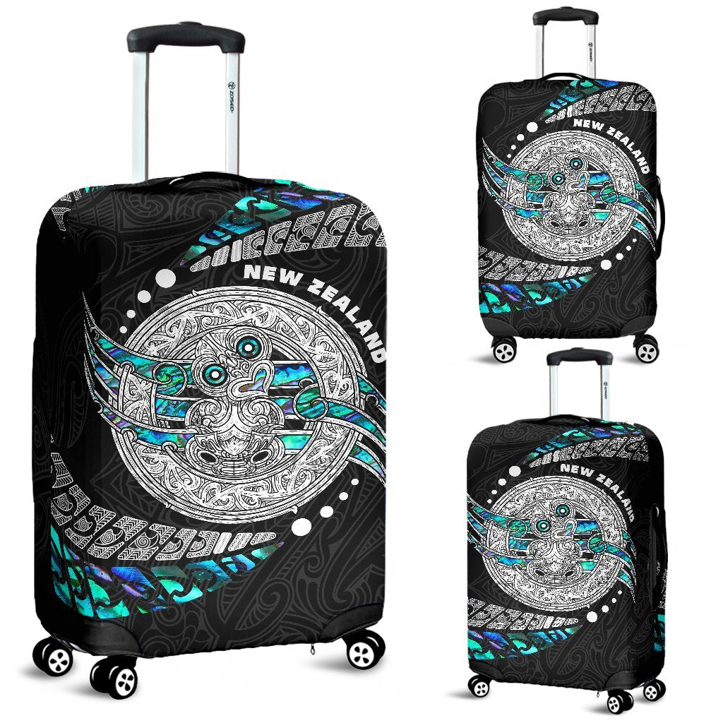 Maori New Zealand Luggage Covers Hei Tiki Sport Style Black - Polynesian Pride