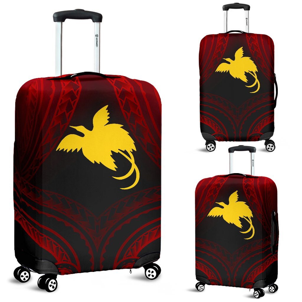 Papua New Guinea Luggage Covers - Raggiana Bird of Paradise Polynesian Patterns - Polynesian Pride