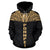 Pohnpei All Over Hoodie Gold Neck Style - Polynesian Pride