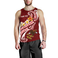 American Samoa Custom Personalised Men's Tank Top - AS Seal Polynesian Patterns Plumeria - Polynesian Pride