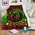 Seahorse Polynesian Premium Blanket - Polynesian Tattoo Reggae White - Polynesian Pride