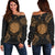 Northern Mariana Islands Polynesian Shoulder Sweater Map Gold Gold - Polynesian Pride