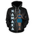 Polynesian Hawaii Zip up Hoodie Namaka Hawaiian God of the Myths and Legends - Polynesian Pride