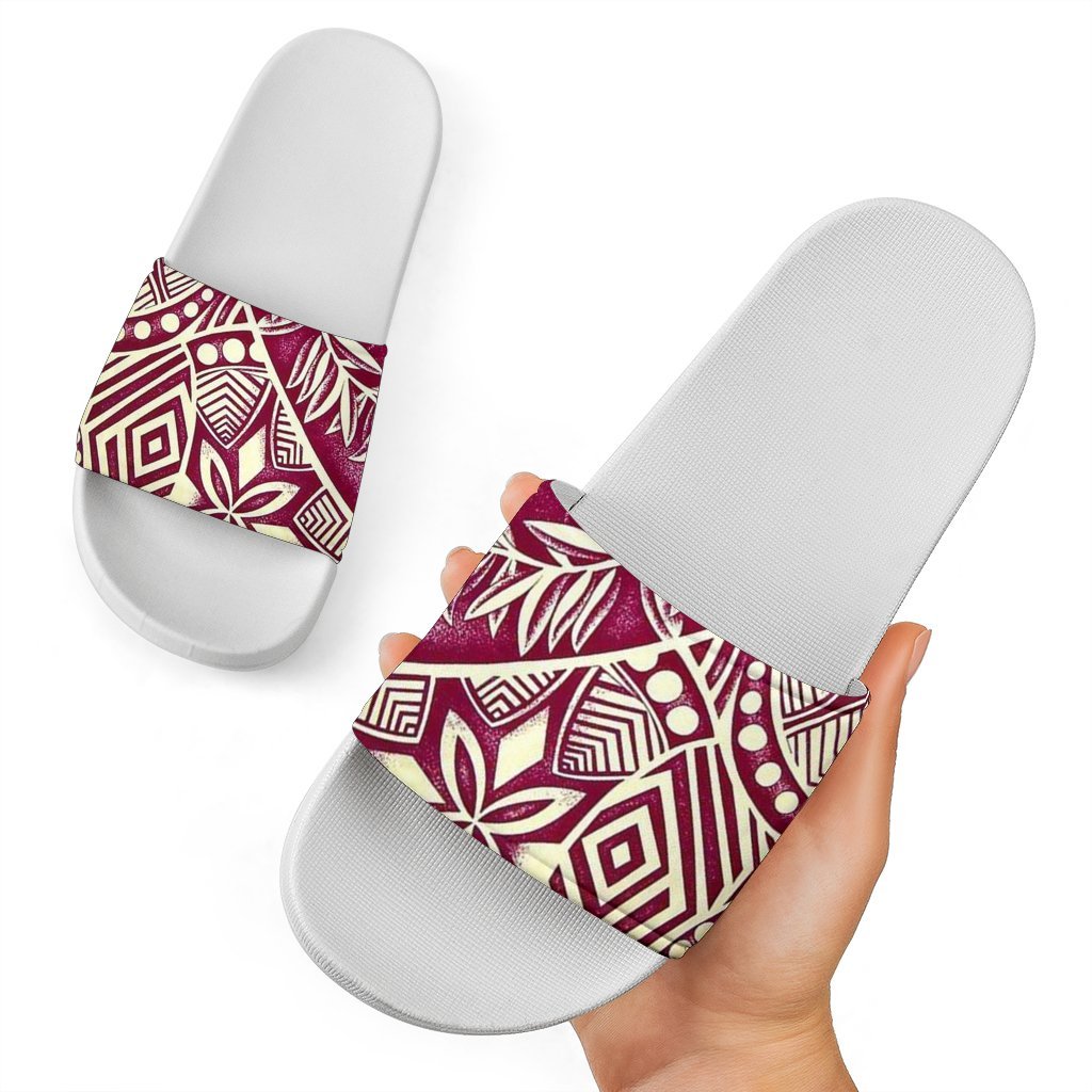 Polynesian Slide Sandals 45 White - Polynesian Pride