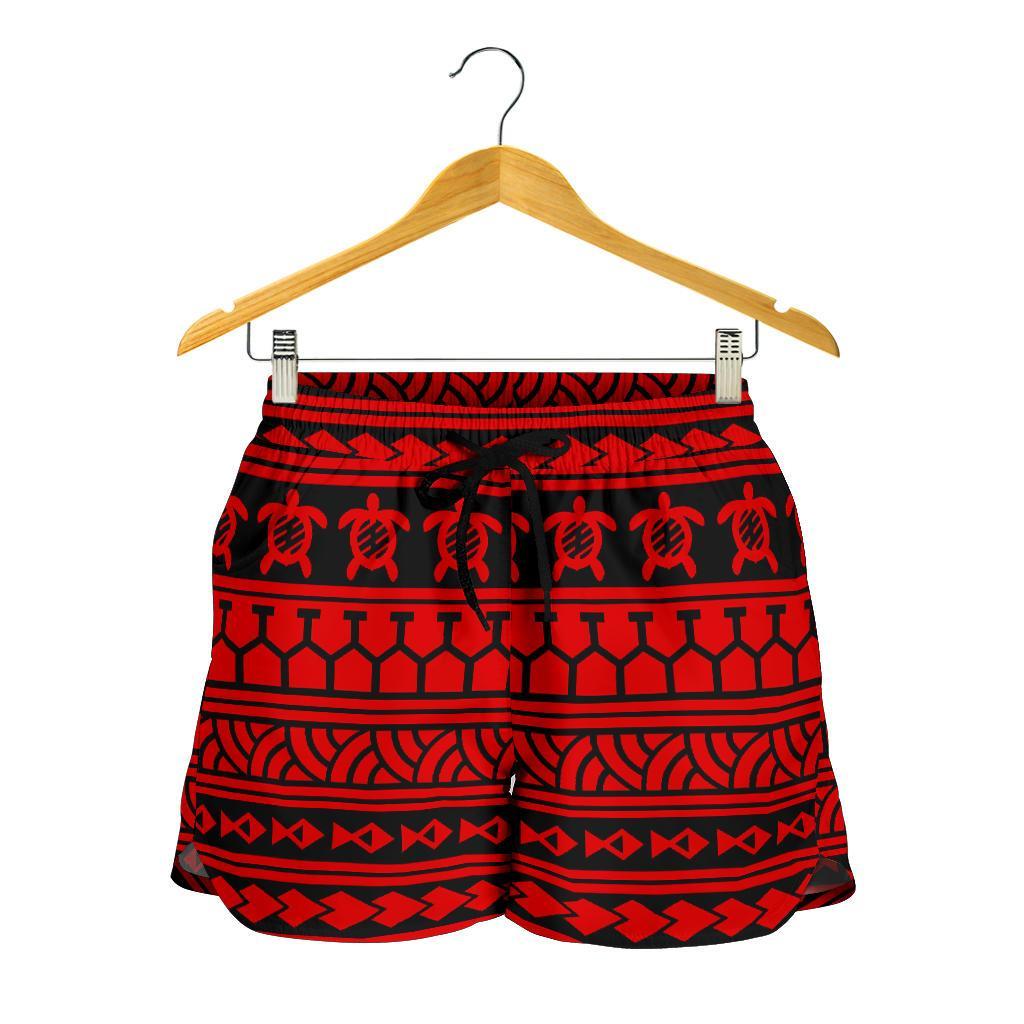 Polynesian Tattoo Tribal Red Women's Short - Polynesian Pride