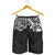 New Zealand All Over Print Men'S Shorts, Maori Polynesian Tattoo White White - Polynesian Pride