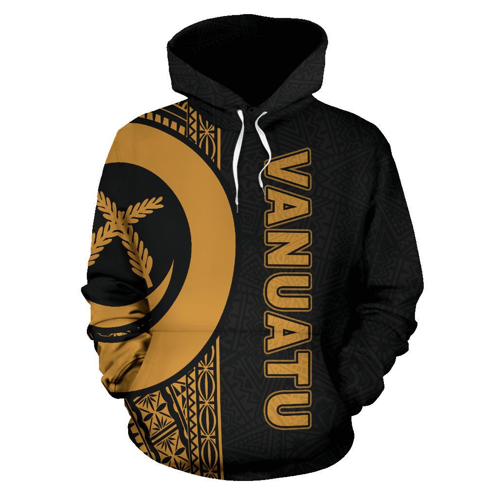Vanuatu Polynesian Hoodie Gold Line - Polynesian Pride