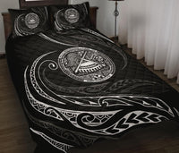 American Samoa Quilt Bed Set - White - Frida Style - Polynesian Pride