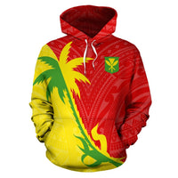 Hawaii Hoodie Kanaka Maoli Flag Coconut Tree - Polynesian Pride