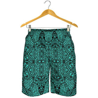 Polynesian Lauhala Mix Turquoise Men's Short - Polynesian Pride