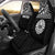 Tahiti Custom Personalised Car Seat Covers - Tahiti Flag Polynesian White Horizontal Universal Fit Black - Polynesian Pride